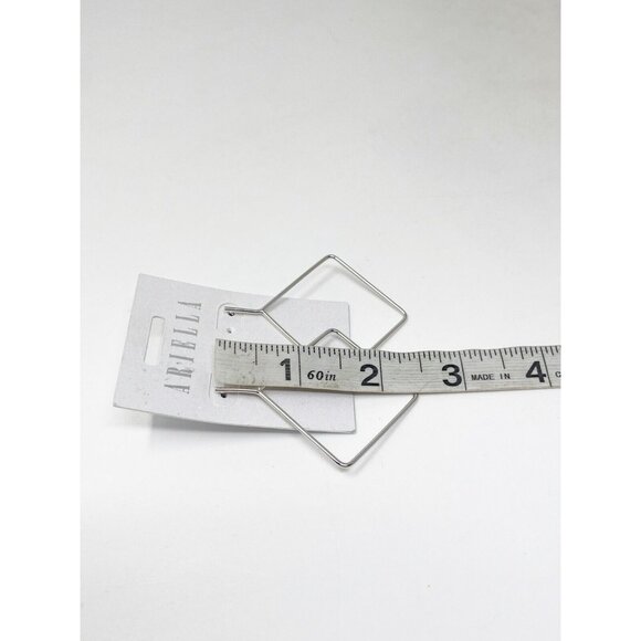 New Ariella Silver Tone Large 2” Dangle/Drop Pierced Earrings Boho Hippie Gypsy - Picture 5 of 5